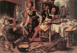 Peasants By The Hearth — Pieter Aertsen