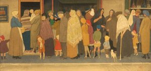 The Food Queue — Joseph Edward Southall