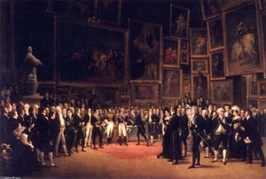 Charles X:s Utdelning Av Priser På Salongen 1824 — Ingres