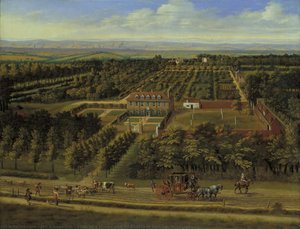 View Of A House And Its Estate In Belsize, Middlesex — Jan Siberechts