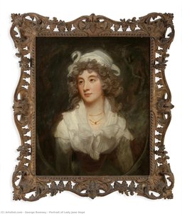 Portrait Of Lady Jane Hope — George Romney