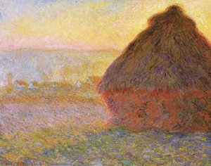 Campo De Trigo Al Atardecer — Claude Monet
