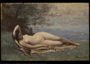 Bacchante Au Bord De La Mer — Jean-baptiste-camille Corot