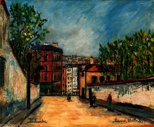 Rue De Mont Cenis In Montmartre — Maurice Utrillo