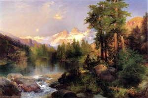 The Three Tetons — Thomas Moran