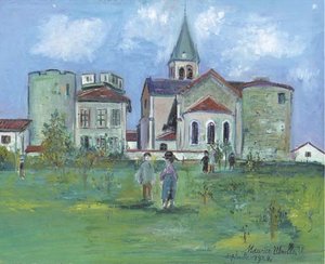 Church Of Ambérieux-en-dombes (ain) — Maurice Utrillo