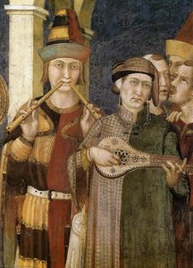 San Martino Viene Investito Cavaliere (dettaglio) — Simone Martini
