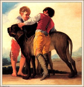 Jungen Mit Einem Mastiff — Francisco José De Goya Y Lucientes