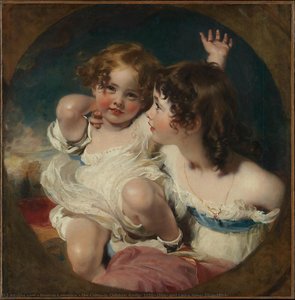 The Calmady Children (emily, 1818–?1906, And Laura Anne, 1820–1894) — Ser Tomas Lorens