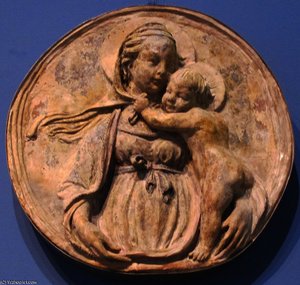 Attr.), Madonna Col Bambino, Firenze — Nanni Di Bartolo