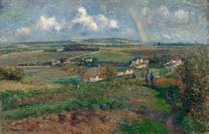 Der Regenbogen, Pontoise — Camille Pissarro