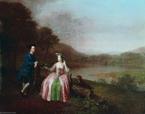 Sir George Strickland (1729–1808), And Lady Strickland Of Boynton Hall, Bridlington — Arthur William Devis