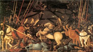 Bernardino Della Ciarda Thrown Off His Horse — Paolo Uccello