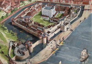 Artist's Impression Of The Tower Of London Site, 1700 — Ivan Lapper