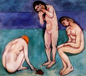 Kaplumbağalı Baigneuses Tuval Üzerine Yağlı Boya Saint-louis Müzesi — Henri Matisse