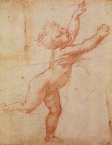 Bambino Nudo Con Le Braccia Aperte — Giulio Romano