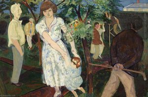 Summer Evening, Durdham Downs — Gilbert Spencer