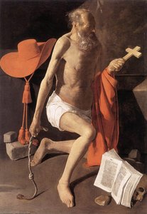 Popřáštívý Svatý Jerem — Georges De La Tour