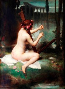 The Harp Player — Henri Adrien Tanoux