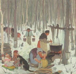 Ablaufen Des Ahornsafts — Clarence Alphonse Gagnon