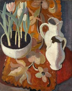 Natura Morta Con Tulipani E Vasi — Sir William George Gillies