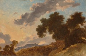 Mountain Landscape At Sunset — Jean-honoré Fragonard