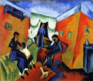 Il Dott. Bl. In Sedia Rossa — Ernst Ludwig Kirchner