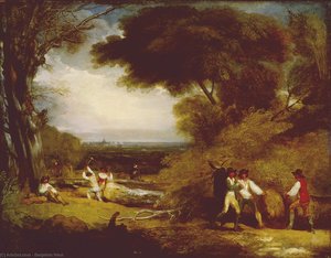 Woodcutters In Windsor Park — Benjamin West