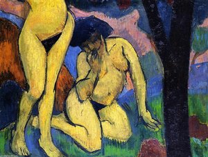 Two Nudes In A Landscape — Roger De La Fresnaye