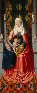 The Saint Anne Altarpiece: Saint Anne With The Virgin And Child [middle Panel] — Gerard David