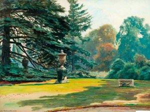 Study Of Cedars At Chiswick House — Frederick William Hayes