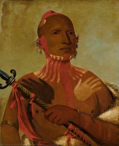 Wée Sheet, Testa Di Storione, Un Guerriero Fox — George Catlin