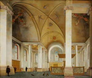 Interior Of The Nieuwe Kerk In Haarlem — بيتر يانز ساينريدام