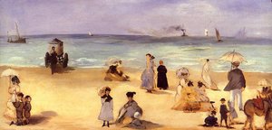 Am Strand Von Boulogne — Édouard Manet