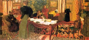 Grande Interno Con Sei Figure — Jean-édouard Vuillard
