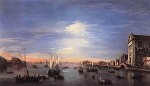 The Giudecca Canal With The Zattere — Francesco Lazzaro Guardi