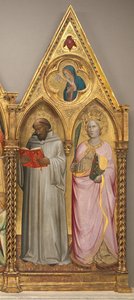 Saint Bernard And Saint Catherine Of Alexandria With The Virgin Of The Annunciation [right Panel] — Agnolo Gaddi