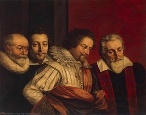 Portrait Of Four Members Of The Paris Council — Frans Pourbus Mlađi