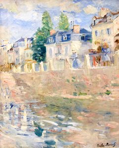 Die Kai-promenade Von Bougival — Berthe Morisot