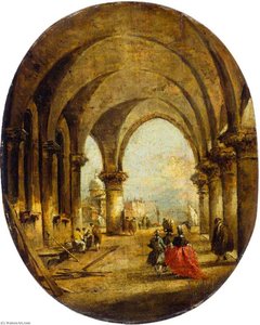 Capriccio With The Arcade Of The Doge's Palace And San Giorgio Maggiore — फ्रांसेस्को गार्डि