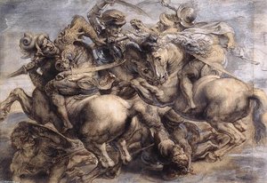 The Battle Of Anghiari (detail) — Leonardo Da Vinci