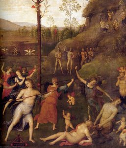 Combat De L'amour Et De La Chasteté (détail) — Le Pérugin