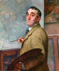 Self Portrait With Palette — Theo Van Rysselberghe