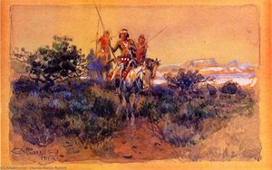 Return Of The Navajos — Charles Marion Russell