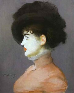 Il Ritratto Viennese Di Irma Brunner Con Un Cappello Nero — Édouard Manet
