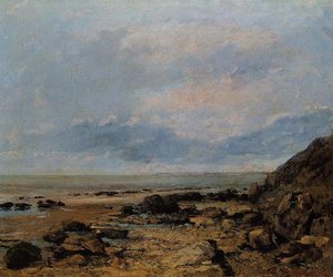 Rocky Seashore — Gustav Courbet