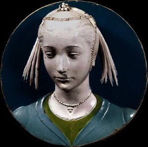 Tondo Portrait Of A Lady — Luca Della Robbia