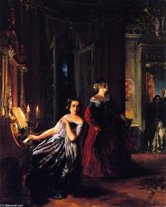The Interruption (also Known As The Visit) — Adolph Von Menzel
