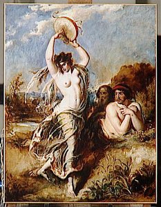Bacchante Au Tambourin — William Etty