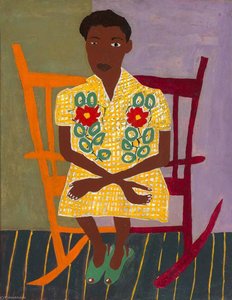 Portrait Of Woman In Rocking Chair — William H. Johnson